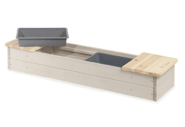 Pinolino Holz Sandkasten Hedda mit Abdeckungen